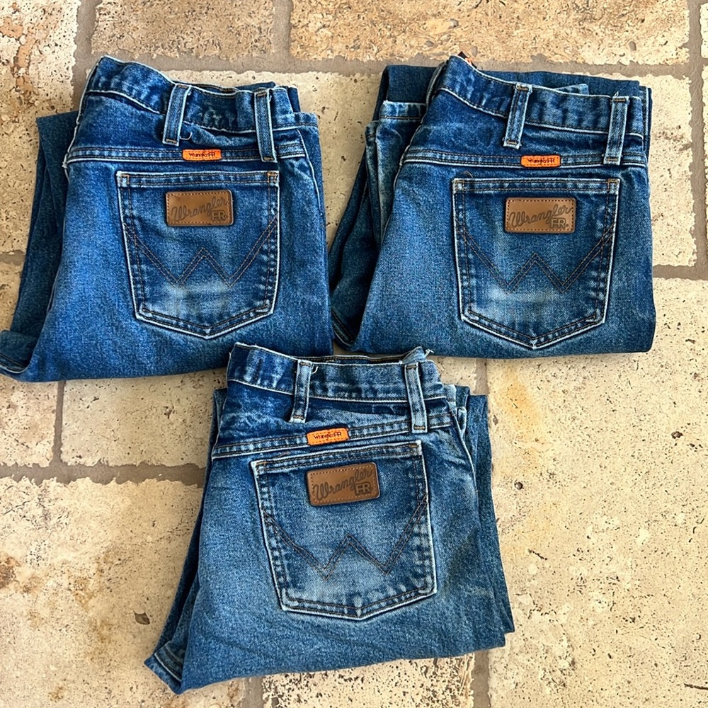 Wrangler Fire Resistant FR Jeans *Lot of 3* 34x32